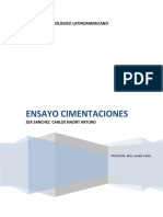 Ensayo Cimentacion