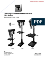 Drill Press: Operating Instructions and Parts Manual