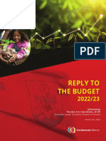 2022 23 Response To Budget