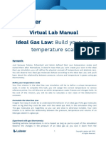 GAS Ideal Gas Law - Build Your Own Temperature Scale Lab Manual (English)