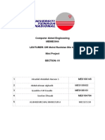 Computer Aided Engineering MEMB3044 LECTURER: DR Mohd Rashdan Bin Isa Mini Project Section: 01