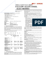 Carbon & Low Alloy Steel Electrodes: Material Safety Data Sheet