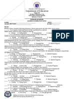 Fourth Quarter - Consolidated - Summative Assessment Tool-In Mapeh 8