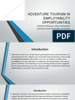 Adventure Tourism in Employability Opportunities