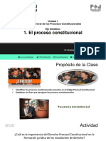 Semana 1 - El Proceso Constitucional, Los Principios Procesales, La Autonomía Procesal