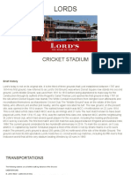 Lords: Cricket Stadium