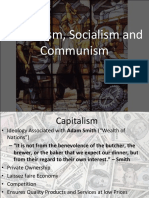 Capitalism, Socialism and Communism