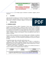 B. Procedmiento de Trabajo en Suspension en Fachadas