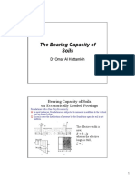 The Bearing Capacity of Soils: DR Omar Al Hattamleh