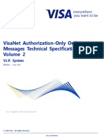 Visanet Authorization Only Online Messages Technical Specifications Volume 2