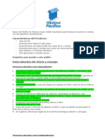 Información Hipoteca Pacífico Mi Primera Casa