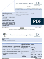 Plano de Aula Com Tecnologias Digitais