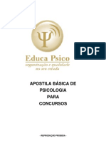 Apostila Básica de Psicologia para Concursos: - Reprodução Proibida