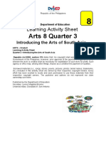 Arts 8 Quarter 3: Learning Activity Sheet