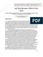 Role of Critical Care Nurses in End-of-Life Care