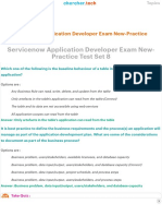 Servicenow Application Developer Exam New-Practice Test Set 8