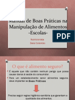 Manual de Boas Práticas Na Manipulação de Alimentos - Escolas