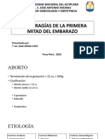 Hemorragias de La Primera Mitad Del Embarazo