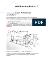 Estudo Preliminar Arquitetura