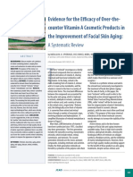 Evidence For The Effi Cacy of Over-The-Counter Vitamin A Cosmetic Products in The Improvement of Facial Skin Aging