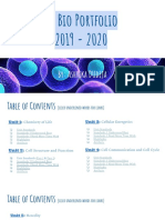 Ap Biology Portfolio 2019 - 2020 Ashrika Dudeja