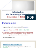 Parasitologie Médicale Cours