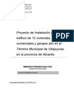 Serrano - Proyecto de Instalación Eléctrica de Un Edificio de 12 Viviendas, Locales Comerciales ...