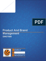 Product and Brand Management