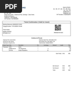 Ticket Confirmation (Valid For Travel) : Outbound Route