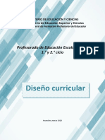 Diseño Curricular Profesorado EEB