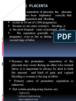 ABRUPTIO PLACENTA. Powerpoint