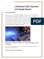 Difference Between SOC (System On Chip) and Single Board Computer