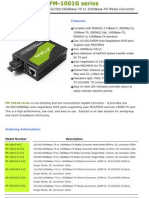 MediaConverter (FM-1001G Series) DataSheet Ver 1.1