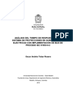 Análisis Del Tiempo de Respuesta de Un Sistema de Protecciones en Subestaciones Eléctricas Con Implementación de Bus de PROCESO IEC 61850-9-2