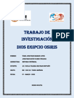 Dios Egipcio Osiris Trabajo Plataforma