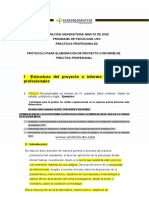 Lineamientos Informe Practica Profesional 201965