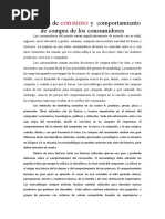 Ensayo 6 Mercados de Consumo y Comportamiento de Compra de Los Consumidores