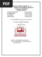 Aircraft Design Project - Ii Design of Bomber Aircraft A Project Report