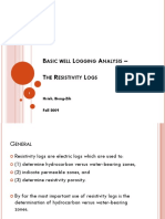 Basic Log Interpretation - The Resistivity Log