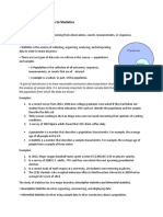 Chapter 1: Introduction To Statistics: 1.1 An Overview of Statistics