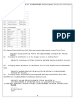 SQL Practicals