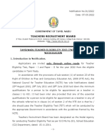 Teachers Recruitment Board: Website: H TTP://WWW - TRB.TN - Nic.in