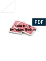 Adam Hudson - Sum It Up