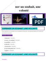 Presentation - Exprimer Un Souhait, Une Volonté