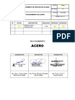 Procedimiento Habilitación de Acero