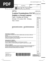 London Examinations IGCSE: English As A Second Language