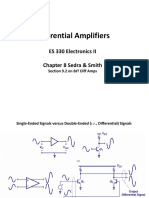 Differential Amplifiers: ES 330 Electronics II Chapter 8 Sedra & Smith