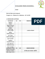 Ficha de Evaluacion Terapia Ocupacional Version Nueva