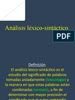 Análisis Léxico-Sintáctico