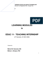 Practice Teaching MODULES - 2021-2022